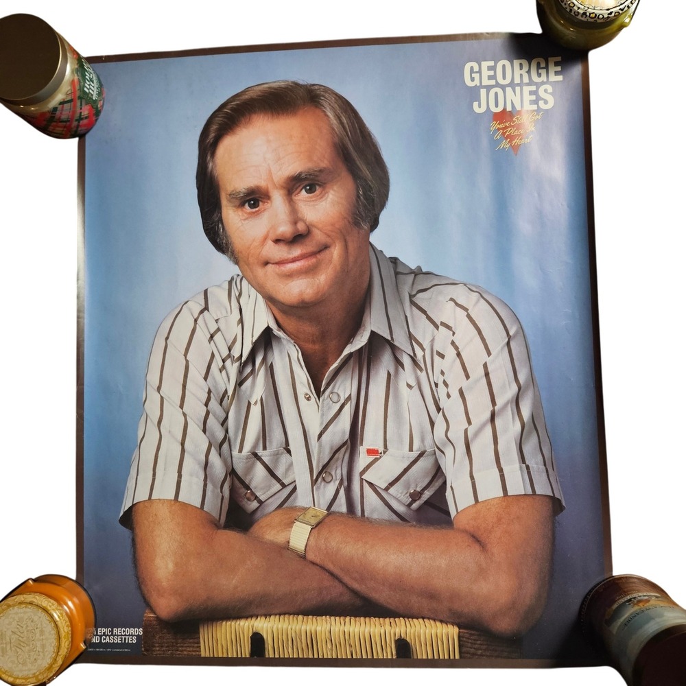 George Jones You've Still Got a Place in My Heart 1984 Promo Album‎ Poster 23x28